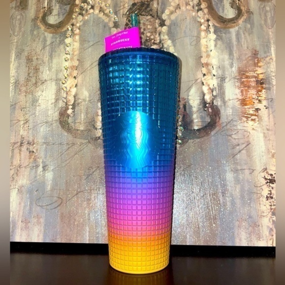 New 2023 Starbucks X Tim Singleton Pride Grid Gradient Ombre Tumbler